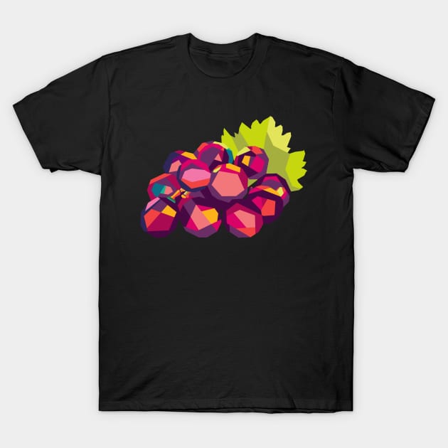 grape pop art T-Shirt by cool pop art house